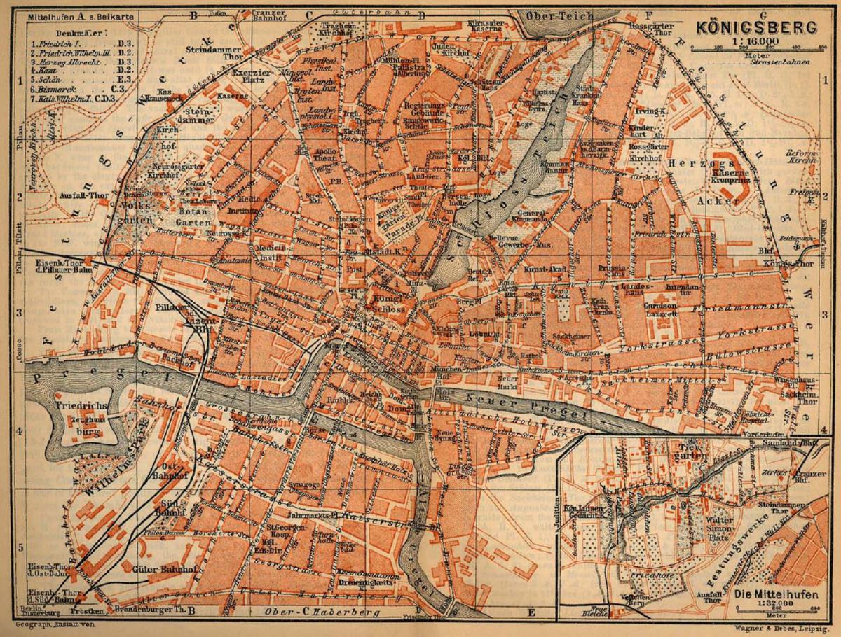 Königsberger Stadtplan, 1900